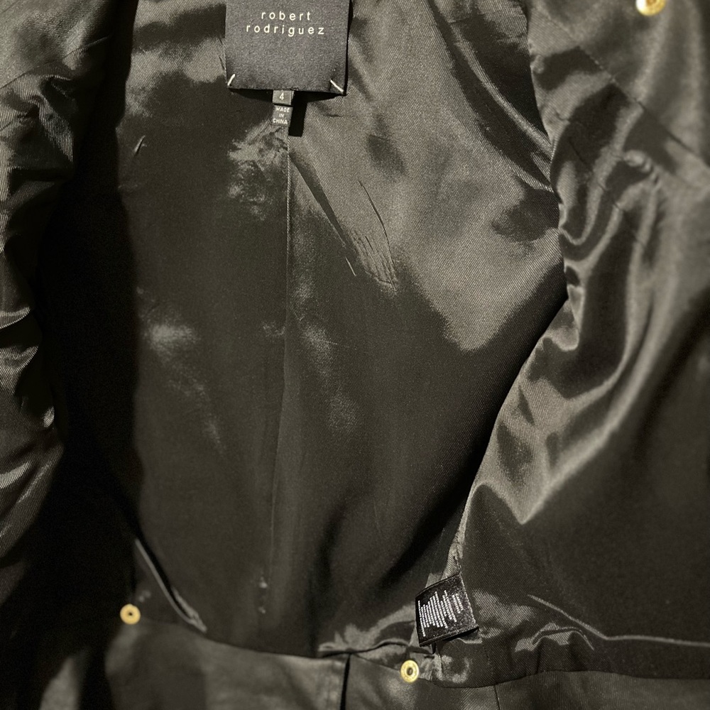 Robert Rodriguez Mixed Media Leather Jacket - Picture 7 of 7